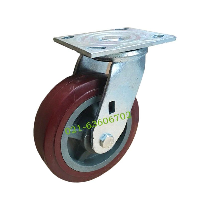 寸加重型轴承聚氨脂静音PU耐磨平板万向轮工业刹车手推车脚轮,基础建材,脚轮/万向轮,淘宝优惠券,粉丝福利购,淘宝优惠卷