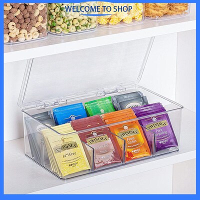 Stackable Disposable Tea Bags Coffee Storage 8 Grid Freezer
