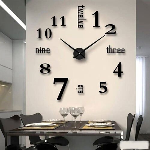 3D Wall Clock Mirror Wall ers Creative DIY Wall Clocks Moder