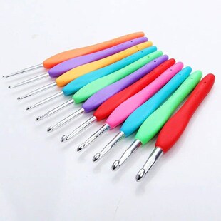 Metal Hook Crochet Template Kit TPR Aluminum Knitting Needle