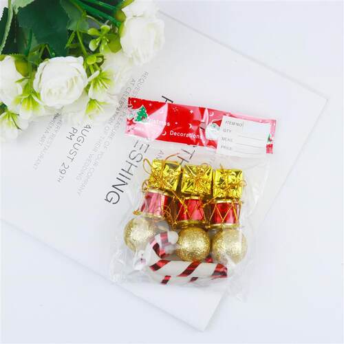 Christmas Decorations Pendant Many Packs Laser Drum Foam Gif