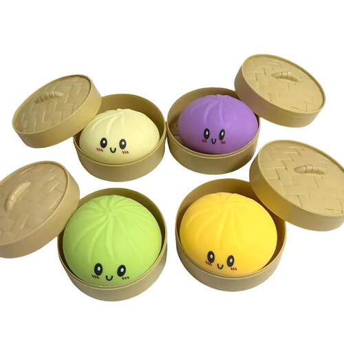 Colorful Glitter Dumpling Glitter Dumpling Squishy with Box
