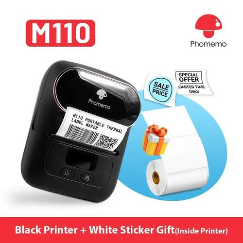 M110 Mini Portable Printer Thermal Label Printer ers Pocket