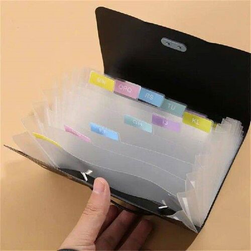 A6 Expanding File Folder Buckle Wallet Organ Bag Documents