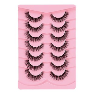 5/10 Pairs 3D Faux Mink Lashes Fluffy Soft Full Thick Wispy