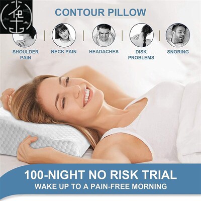 Orthopedic Pillow Memory Foam Slow Rebound Neck Pillows 枕头