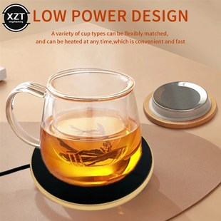 Mini Portable USB Cup Warmer Coffee Mug Heating Coaster Smar