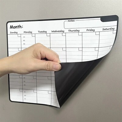 21x28cm Rewritable Monthly Weekly Planner Fridge Magnets Cre