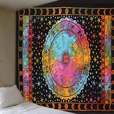Wide Abstract Celestial Psychedelic Ins Background Decorativ