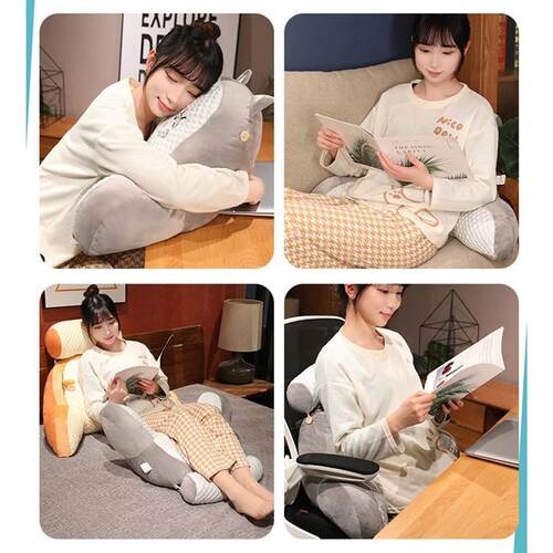 Sofa Throw Pillows Triangular Reading Pillow Bedside Soft La