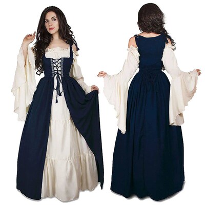 Women Cosplay Medieval Dress Vintage Performance Pirate Cost