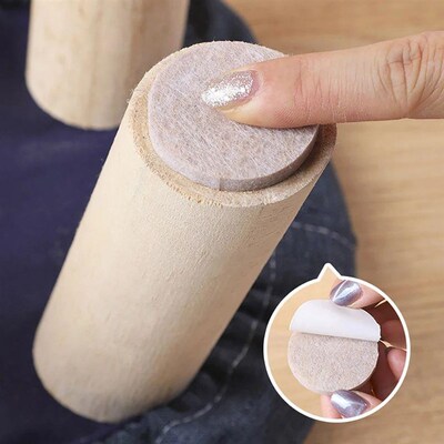 3-72PCS Felt Chair Leg Pads Round Square Floor Protector Sel