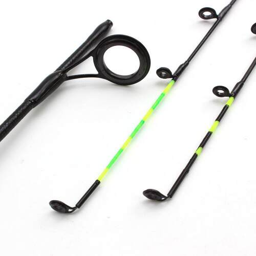 NEW 58cm Winter Ice Fishing Rods 2 tips Spinning Rod Carbon
