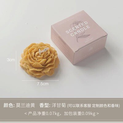 Candle Peony flower modeling gift decoration Mothers Day bi