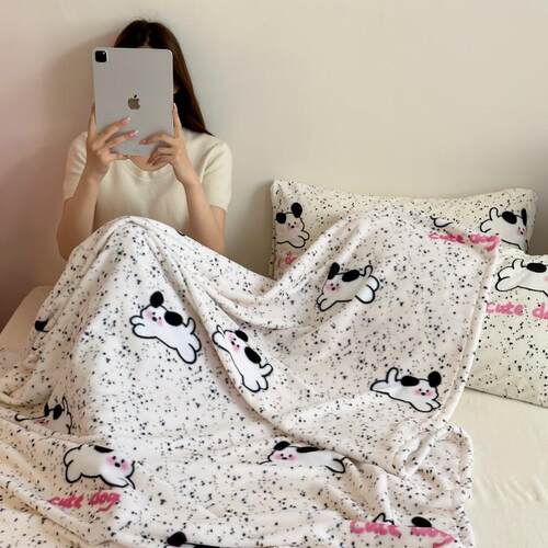 Solid color wool warm Bed sheet blanket sofa cover blankets