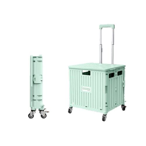 Portable folding shopping cart Small pull multi-wheel cart