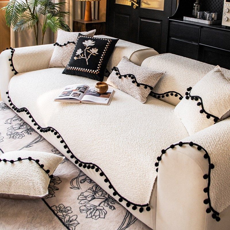 奶油风沙发垫子四季通用20新款直排防滑皮沙发罩坐垫子盖布巾,居家布艺,沙发垫,淘宝优惠券,粉丝福利购,淘宝优惠卷