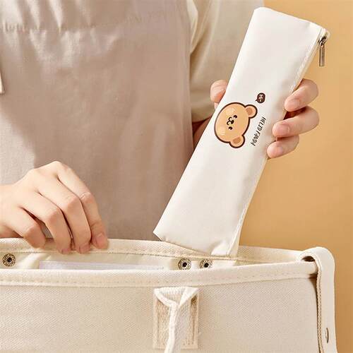 Outdoor Portable Dinnerware Set With Waterproof Cutlery Bag
