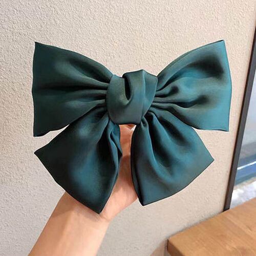 Fashion Ribbon Hairgrips Big Large Bow Hairpin For Women Gir