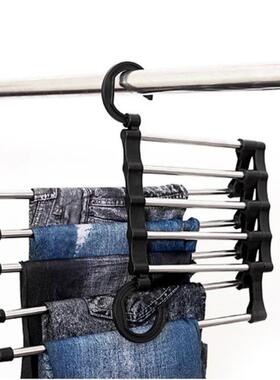 5 In 1 Stainless Steel Pants Folding Storage Rack Trousers H