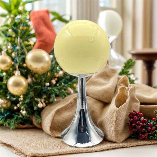 Glass Round Home Table Lamp Room Decoration Hotel Bedside De