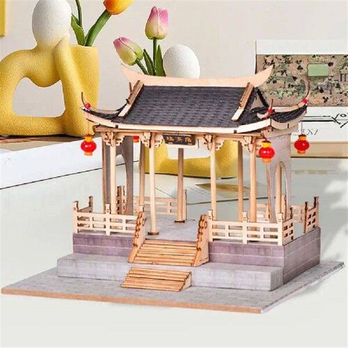 Realistic 3d Building Model Chinese Style Building Toy