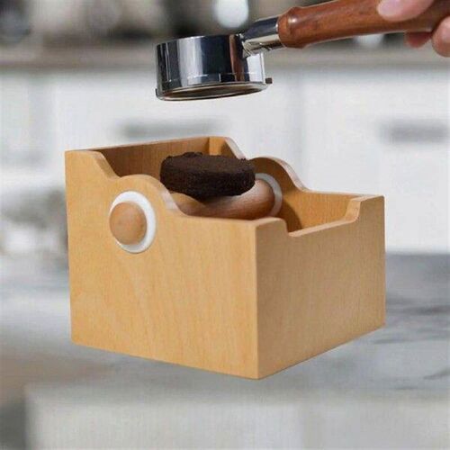 Espresso Knock Box Wooden Detachable Knock Bar Large