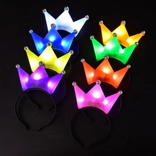 LED Crown Headband Luminous Toys Light Up Crowns and Tiaras