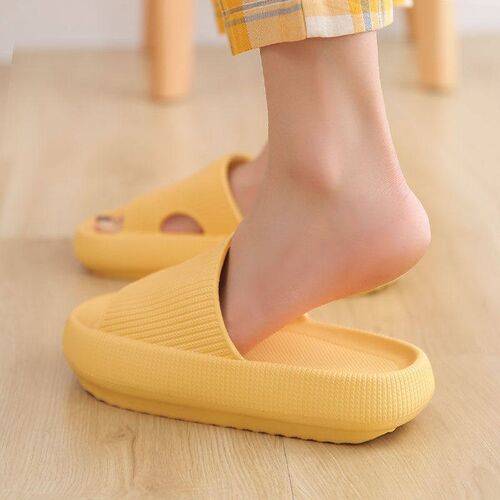 Home Slippers Thick Platform Bathroom Cloud Slippers Non-sli