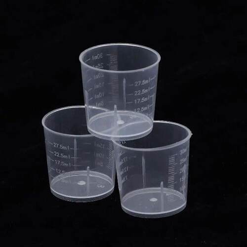 100 Pcs Measuring Cup Stir Stick Set 30ml Plastic Cups