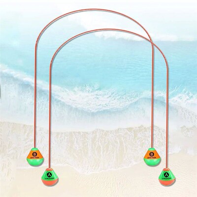 2pcs Diving Pool Toys Set No Toxic Through Door Diving Ring