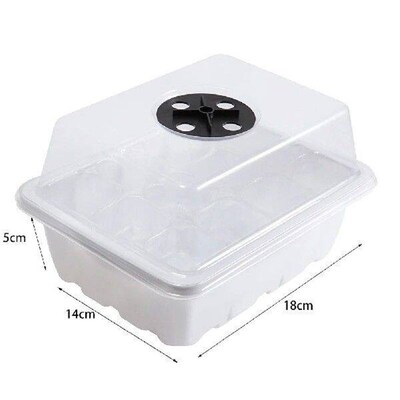 12 Holes Seed Starting Tray with Humidity Dome Succulent