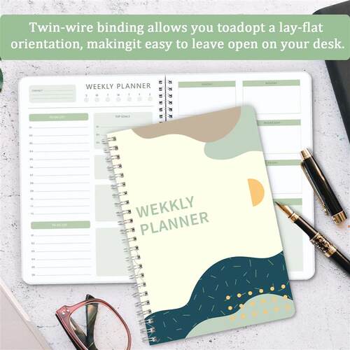 A5 2025 Planners Spiral Notebook 52 Weeks Daily Weekly Agend