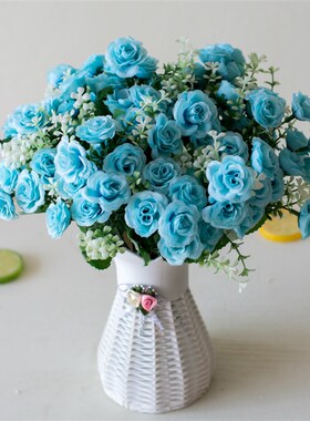 30cm 15Heads Artificial Mini Roses Flower Bouquet Home Livin