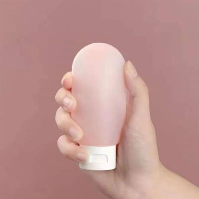 4Pcs/Set Refillable Bottle 60ml  Soft Silicone Lotion Contai