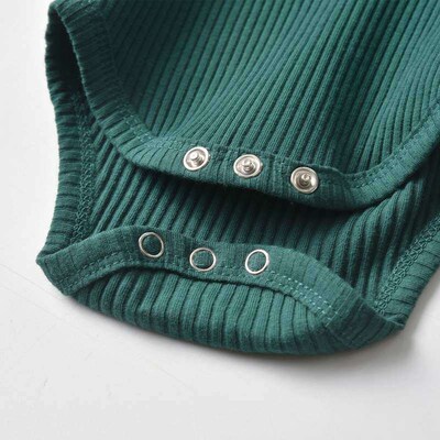 Summer Newborn Baby Boys Girls Clothes Set Cotton Solid Knit