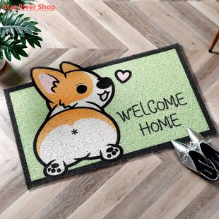 Welcome Doormat Entrance Hallway Rectangle Printed Non-Slip