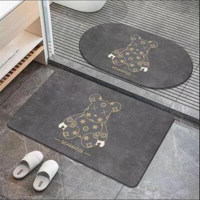 quick dry toilet door mat mat bathroom mats carpets