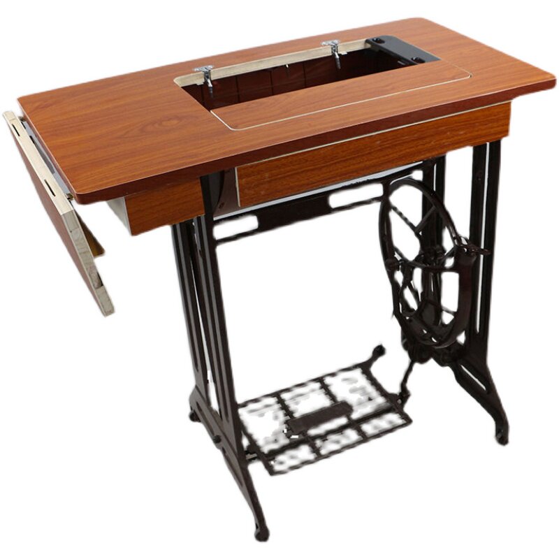 老式缝纫机脚踩架子台面蝴蝶飞人蜜蜂牌缝纫机台板桌面