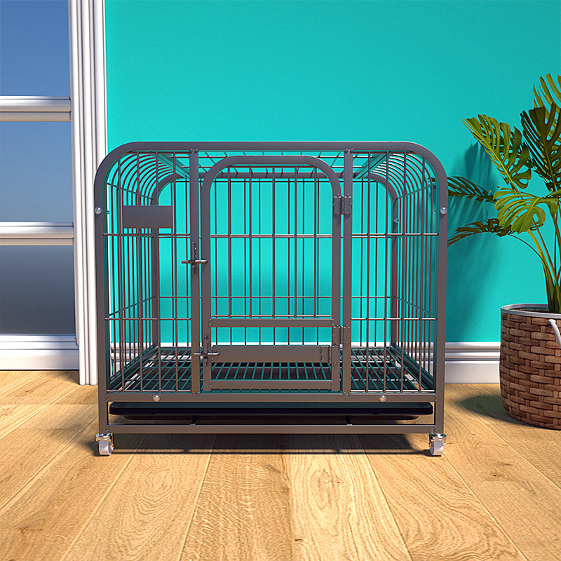 狗笼子小型犬博美兔笼吉娃娃泰迪比熊鹿犬柯基法牛加粗宠物笼家用