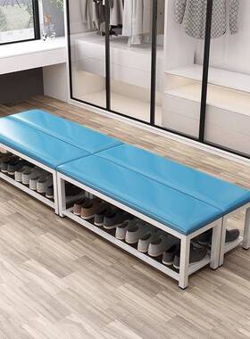长坐衣条椅更室OYV凳浴凳子长方形长条入门换鞋凳室穿鞋凳软包长