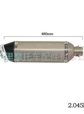 s摩托车改装炸街C390/752/g310r/r15//Dtnt25/L0250双出碳纤排气