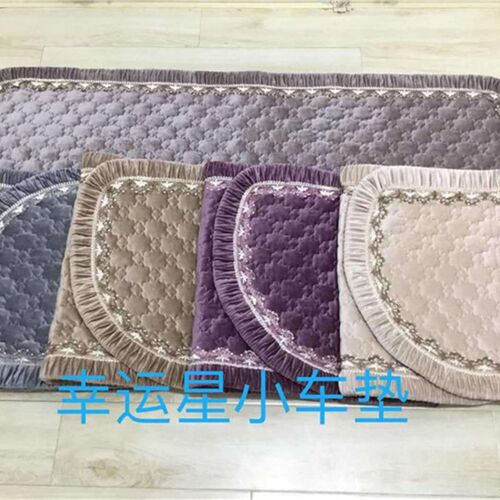 冬季汽车坐垫三件套无靠背单片座垫冬天车用保暖羊毛绒短毛绒坐垫