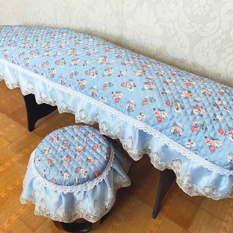 古筝罩防尘古筝盖布加厚夹棉蕾丝布艺防滑古筝套琴披罩子163通用