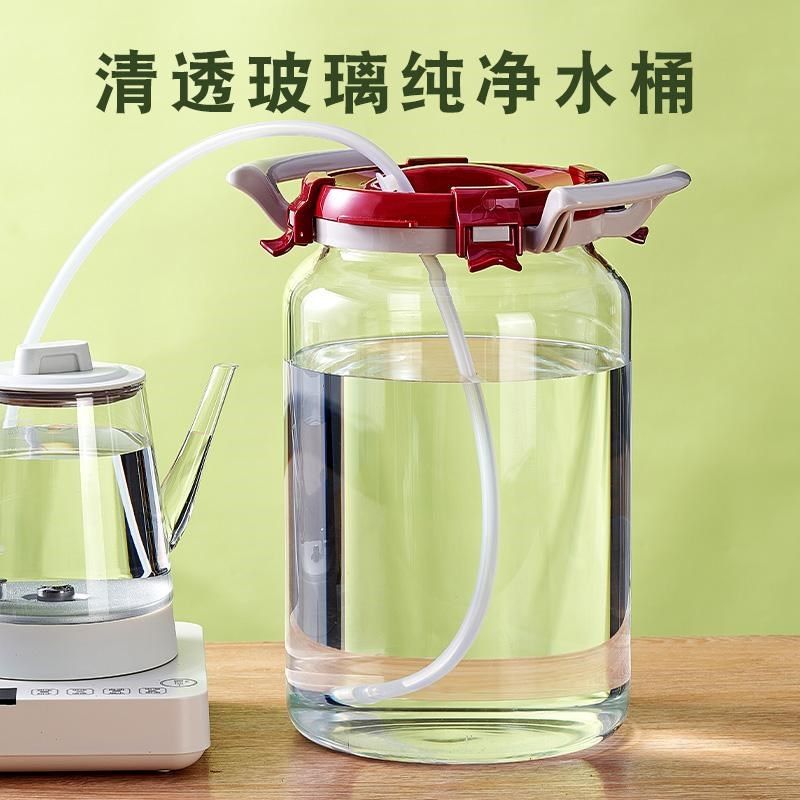 饮水机桶家用玻璃水桶储水用茶吧茶台纯净水桶功夫茶储水罐大容量