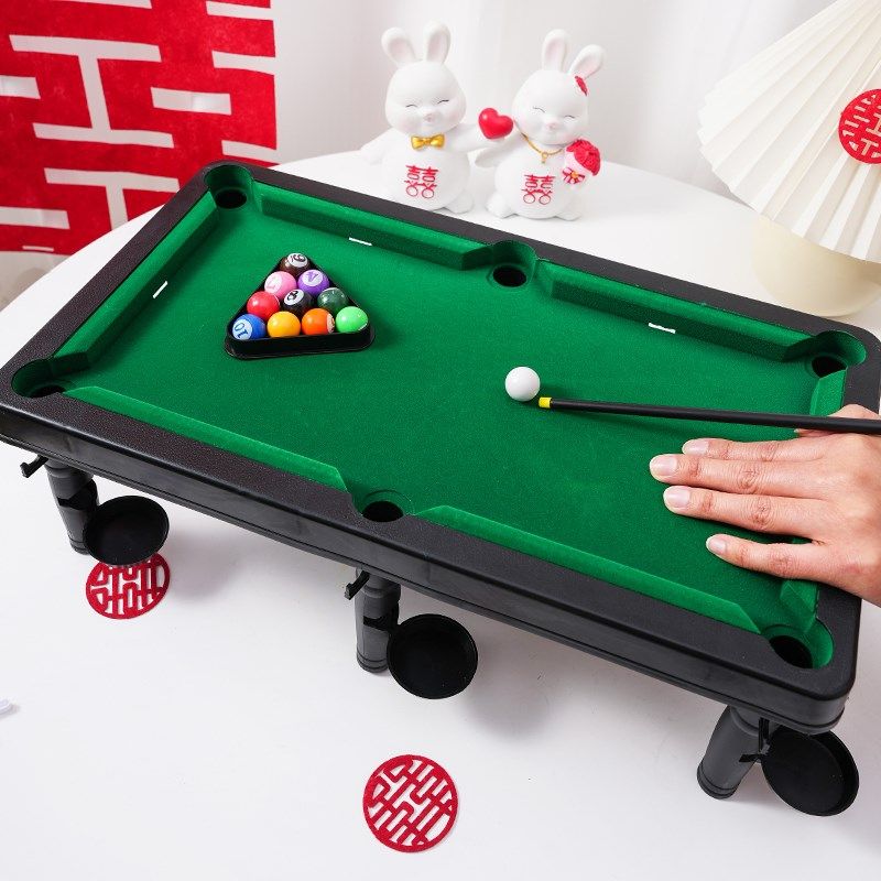 结婚接亲堵门游戏道具创意新伴郎台球桌大号桌球迷你台球拦门整蛊