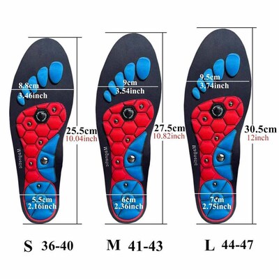 Unisex Acupressure Foot Insoles Orthopedic Shoe Soles Magnet