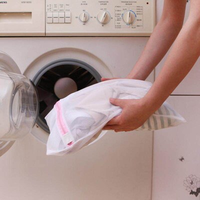 Zipped Laundry Bags Reusable Washing Machine Clothing Care W