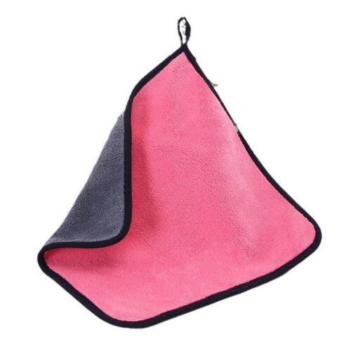 Dual-sided, extra-thick, water-absorbent car washing towel.