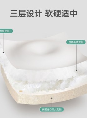 JCE乳胶云朵鹅毛床垫天然护脊人床褥软垫